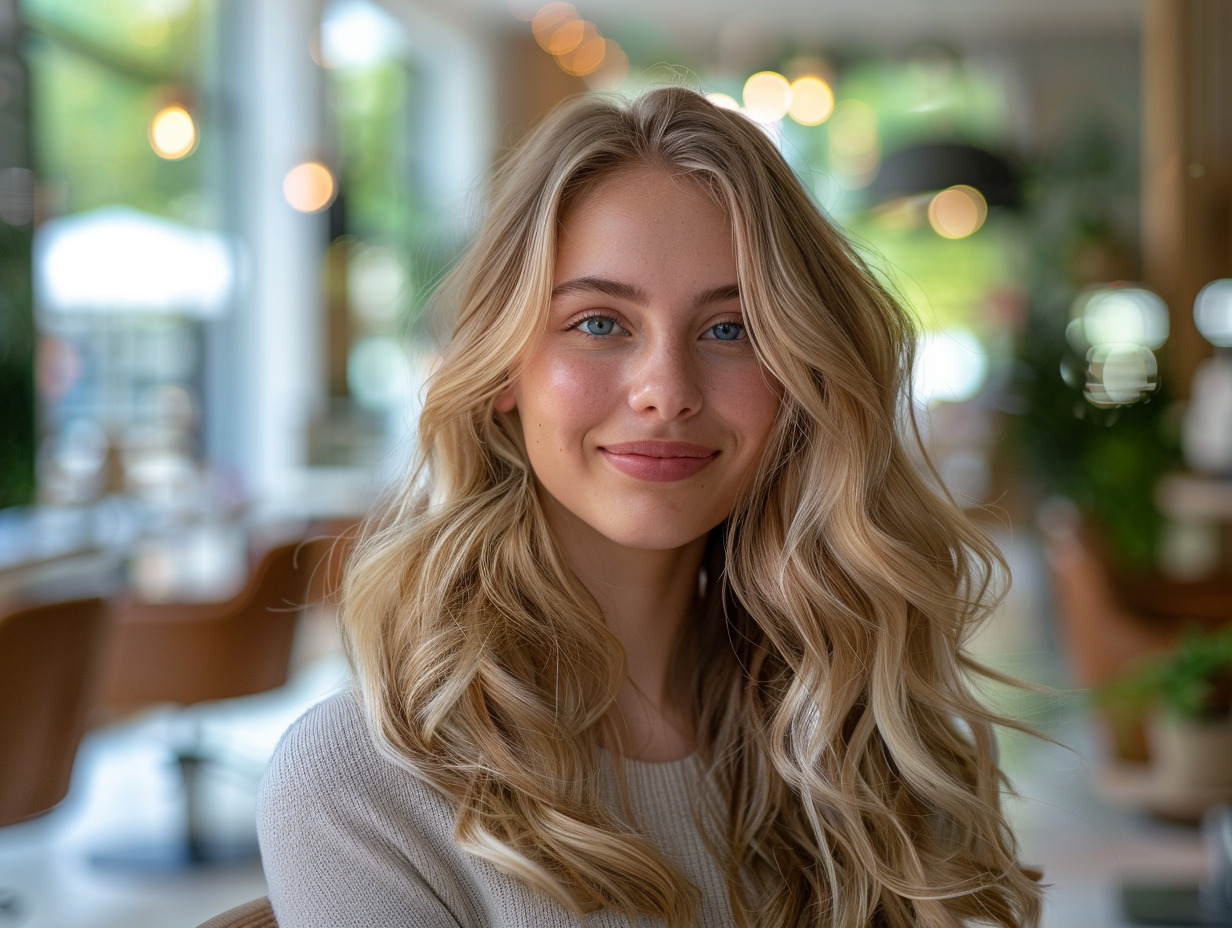 balayage blond cendré